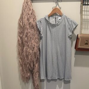 Elle Black and White Patterned Blouse